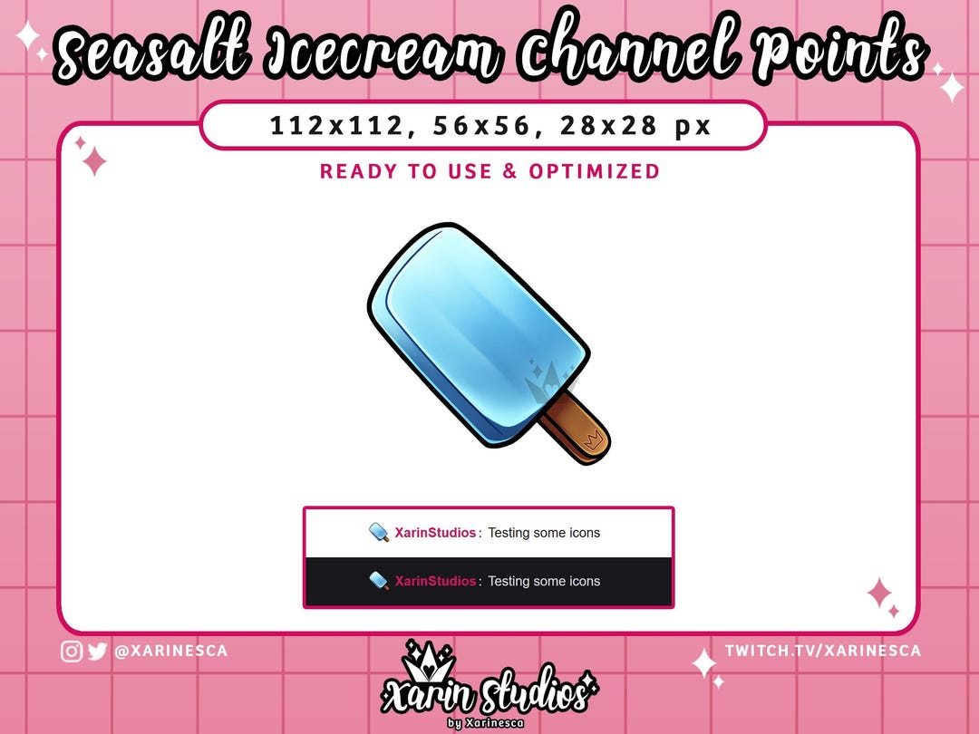 Kingdom Hearts Seasalt Icecream Channel Points Emote for Twitch ...