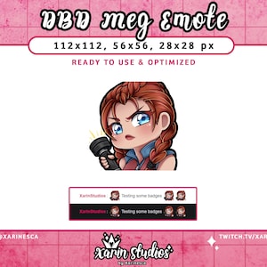 DBD Meg Emote for Twitch / Discord / YouTube / Kick / Stream Emotes