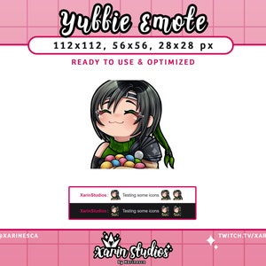 Final Fantasy 7 Yuffie Emote for Twitch / Discord / YouTube / Stream Emotes