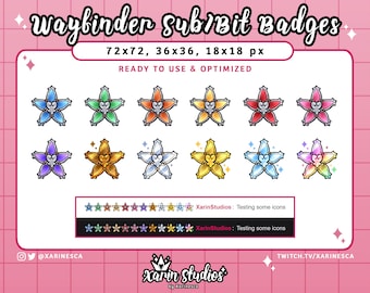Kingdom Hearts Wayfinder Sub & Bit Badges for Twitch / Discord / YouTube / Kick