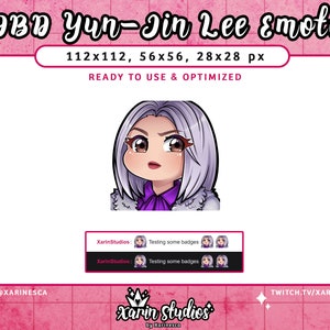 DBD Yun-Jin Lee Emote for Twitch / Discord / YouTube / Kick / Stream Emotes