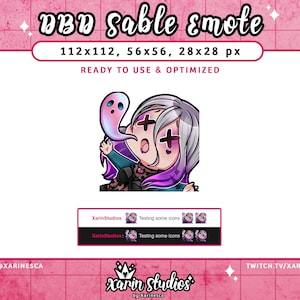 DBD Sable RIP Emote for Twitch / Discord / YouTube / Kick / Stream Emotes