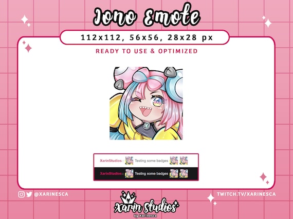 Iono Pokemon Trainer Emote for Twitch Discord Kick