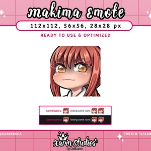 CSM Makima Stare Emote for Twitch / Discord / YouTube / Stream Emotes