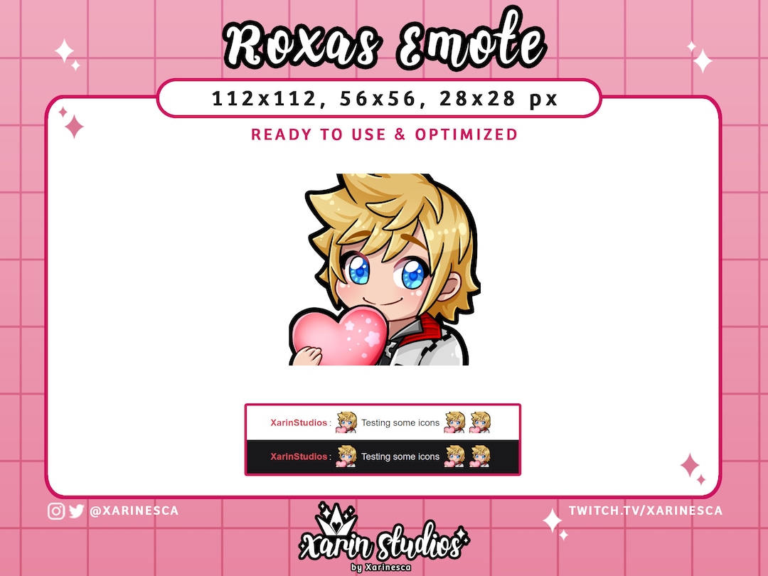 Kingdom Hearts Roxas Emote for Twitch / Discord / Youtube / Kick ...
