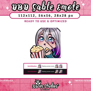 DBD Sable Nom Emote for Twitch / Discord / YouTube / Kick / Stream Emotes