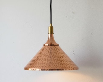 Handmade Copper Pendant Light: Moroccan Style Dome Lamp, Hammered Ceiling Lamps
