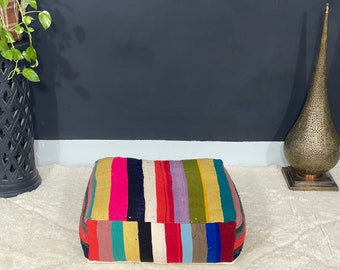 Contemporary  Floor Cushion , moderne Pouf , Square Floor Pouf , Yoga Meditation Cushion , Outdoor pillow ,Indoor Pillow