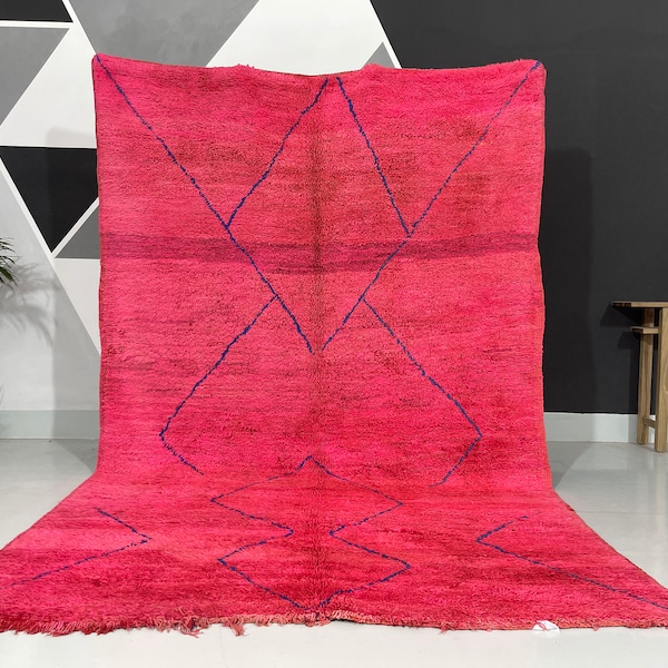 Pink Moroccan Rug Etsy