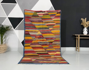 Rug & Kilimのヴィンテージ ザヤネ モロッコ キリム（多色部族模様