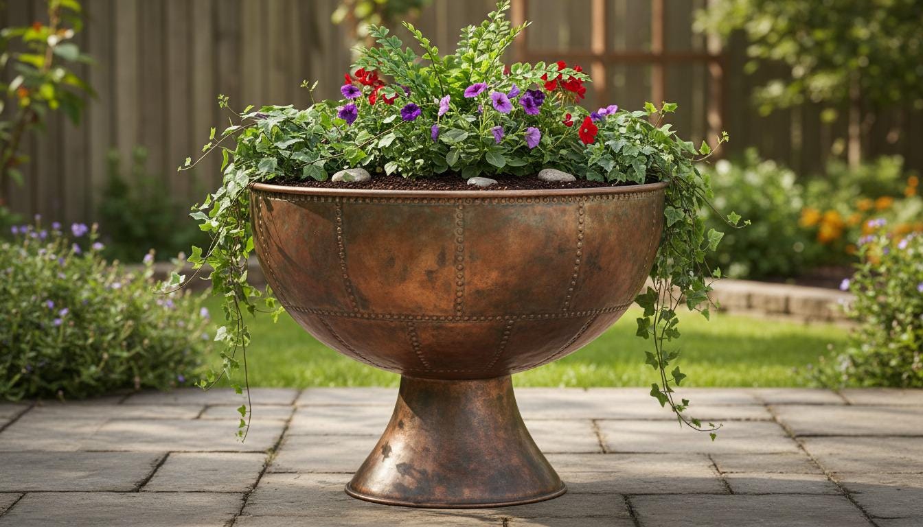 ヨーロッパ 輸入 VINTAGE planter ポッド アンティーク 雑貨 il_fullxfull.7389007960_2vav.jpg