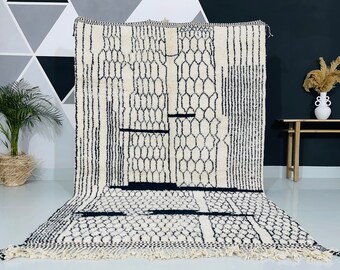 Custom Beni Ourain Rug: Authentic Moroccan Wool Berber Carpet