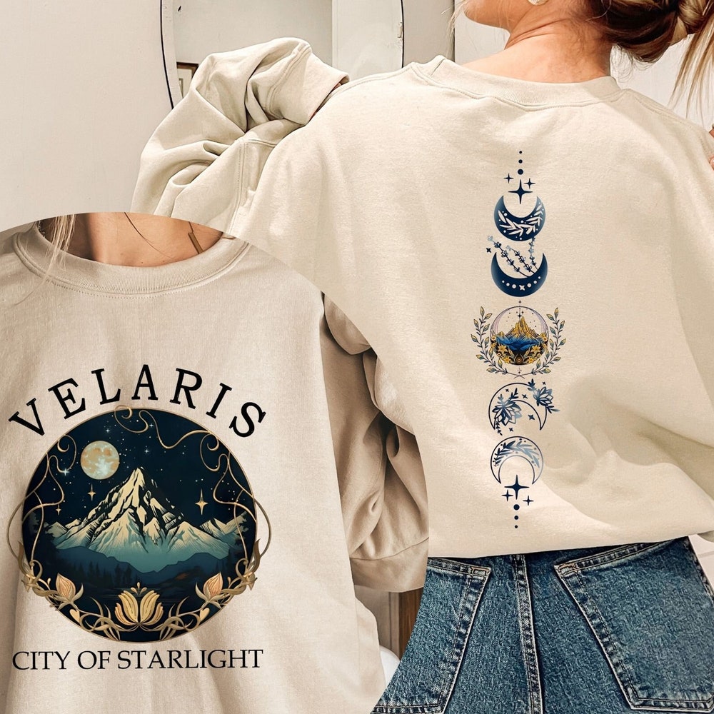Velaris Sweatshirt, The Night Court Sweatshirt, Velaris City Of Starlight Sweater, Acotar Jumper, Bookish Sweater Gift, Book Lovers Top