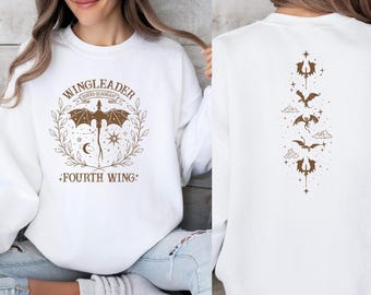 Fourth Wing Sweatshirt, Acotar Sweater, Fourth Wing Merch, Reading Top, Bookish Sweater, Basgiath Jumper, Book Lovers Top, Book Club Top