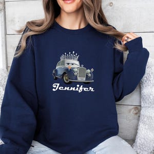 Personalized Cartoon Cars Name Sweatshirt, Disney Cars Crewneck, Lightning Mcqueen Jumper, Fillmore, Francesco Bernoulli, Mater, Doc Hudson image 7