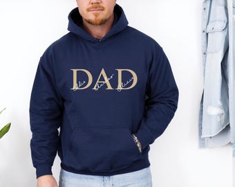 Personalised Dad Hoodie with Kids’ Names, Custom Father’s Day Gift, Personalised Dad Jumper, Father's Day Pullover, Dad Birthday, Daddy Gift