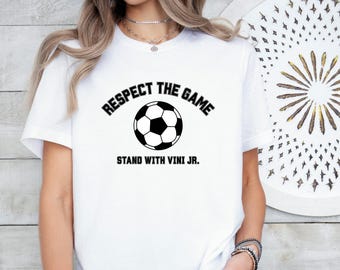 Camiseta de fútbol de Vini Jr., camiseta Black Lives Matter, camiseta antirracista, regalo Respect The Game