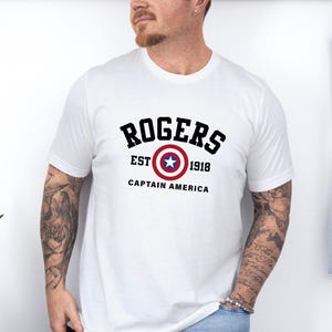 Rogers 1918 Shirt, Rogers T-shirt, Avengers Shirt, Captain America, Marvel Superhero, Avengers Team, Avengers Assemble, Winter Soldier Shirt image 3