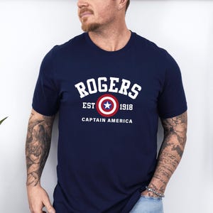 Rogers 1918 Shirt, Rogers T-shirt, Avengers Shirt, Captain America, Marvel Superhero, Avengers Team, Avengers Assemble, Winter Soldier Shirt image 5