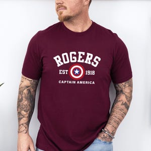 Rogers 1918 Shirt, Rogers T-shirt, Avengers Shirt, Captain America, Marvel Superhero, Avengers Team, Avengers Assemble, Winter Soldier Shirt image 4