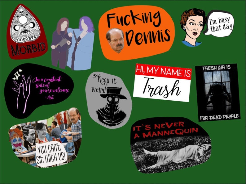 Morbid Podcast Stickers - Etsy