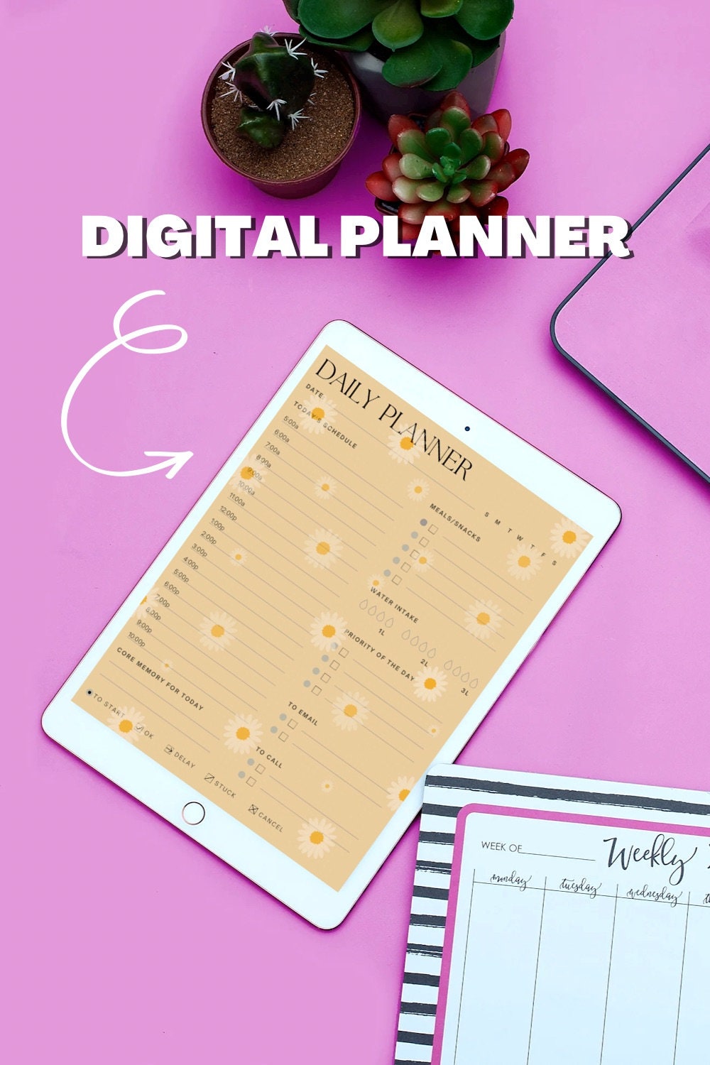 Digital Planner Customizable Planner Goodnotes Planner Ipad Etsy