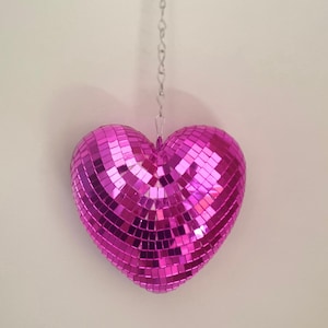 Disco Ball Heart , Hanging Mirror Home Decor