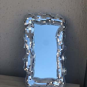 Disco Ball Mosaic Mirror 30cm Funky Wall Decor