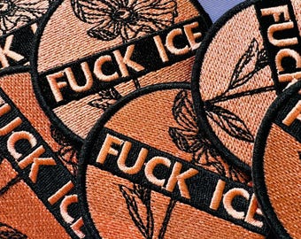 Anti ICE Embroidered Patch