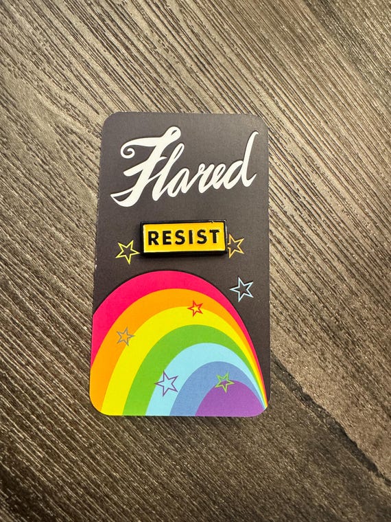 RESIST - Enamel Pin - Free Shipping US**