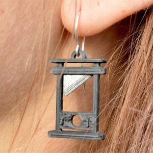 Black Guillotine EarringsGoth GiftsMacabre JewelleryFrench RevolutionMedieval  JewelryDark Academia EarringsHistorical Gift  AliExpress