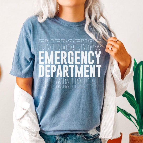 Emergency Department Comfort Colors Shirt, Emergency Room Tech Gift, ER Nurse Shirt, Nurse Shirt, Future Nurse Gift, Medical Assistant