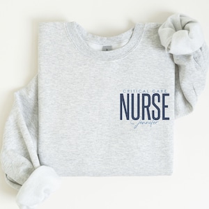 Custom Critical Care Nurse Sweatshirt, Critical Care Unit Nurse Gift, CCU Nurse Sweater, CCU Nurse Gift, Critical Care RN Crewneck Sweater