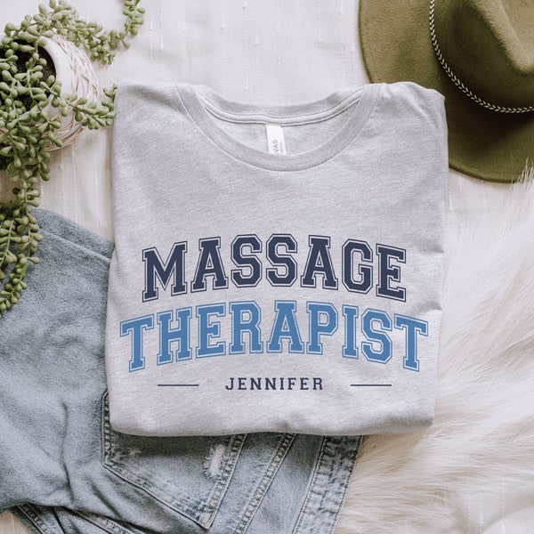 Custom Massage Therapist Shirt, Personalized LMT Shirt, Licensed Massage Therapist Shirt, New Masseuse Gift, Massage Therapy T-Shirt