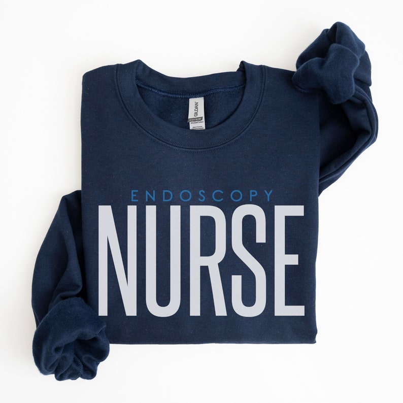 Endoscopy Nurse Sweatshirt, Endo Nurse Gift, Endo Nurse Sweater, Endoscopy Nurse Graduation Gift, Endo Nurse Appreciation, Gastroenterology Navy