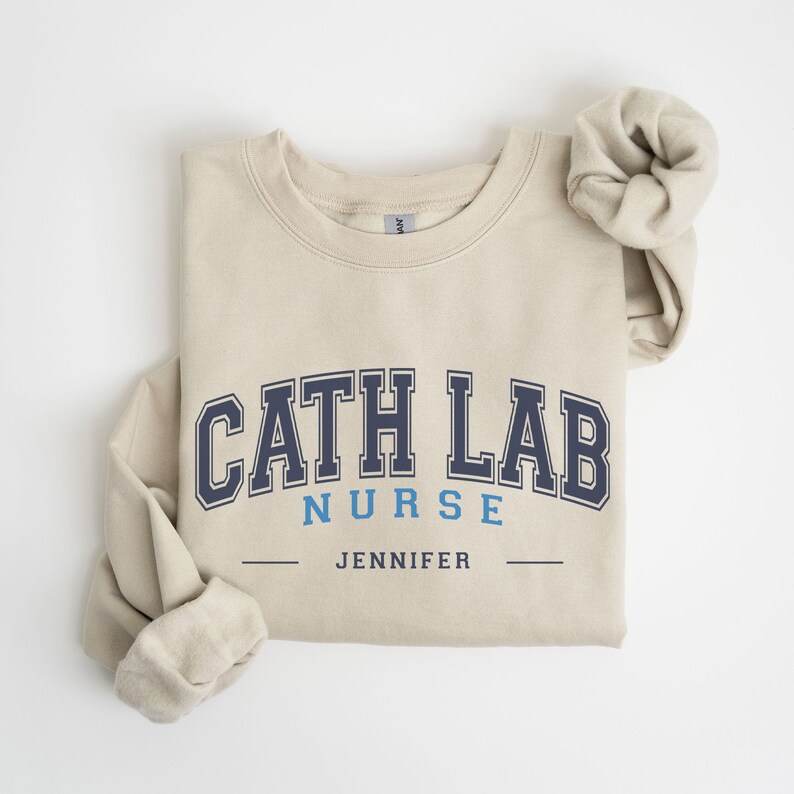 Custom Cath Lab Nurse Sweatshirt, Personalized Cathlab Nurse Graduation ...