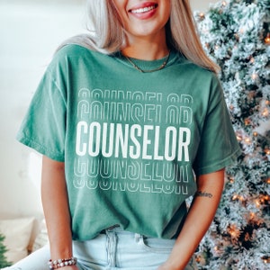 Counselor Comfort Colors Shirt, Guidance Counselor Tee, School Counselor Gift, School Psychologist Shirt, School Counseling Therapist Shirt