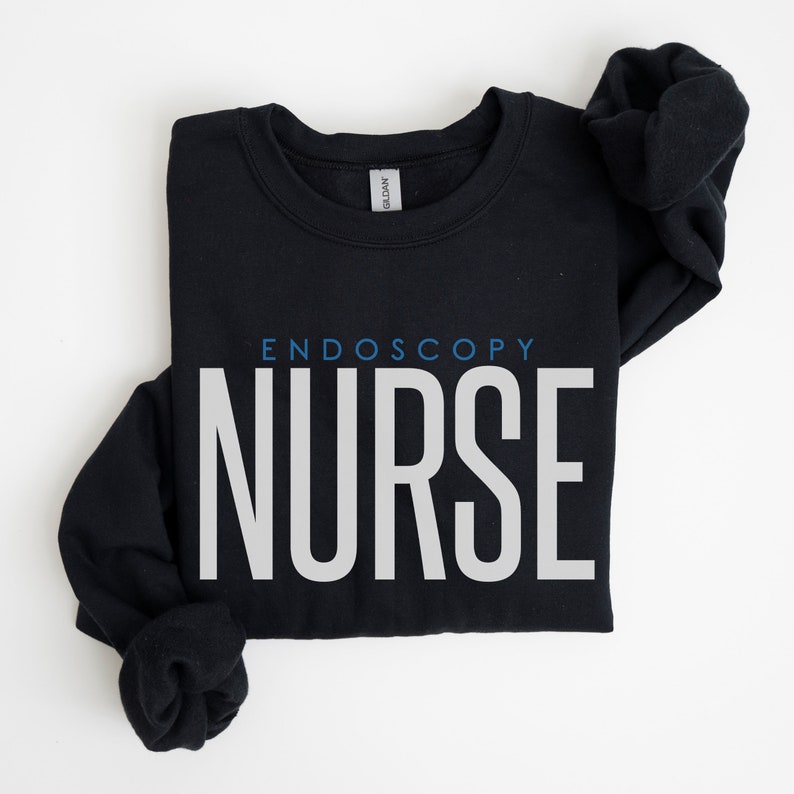 Endoscopy Nurse Sweatshirt, Endo Nurse Gift, Endo Nurse Sweater, Endoscopy Nurse Graduation Gift, Endo Nurse Appreciation, Gastroenterology Black