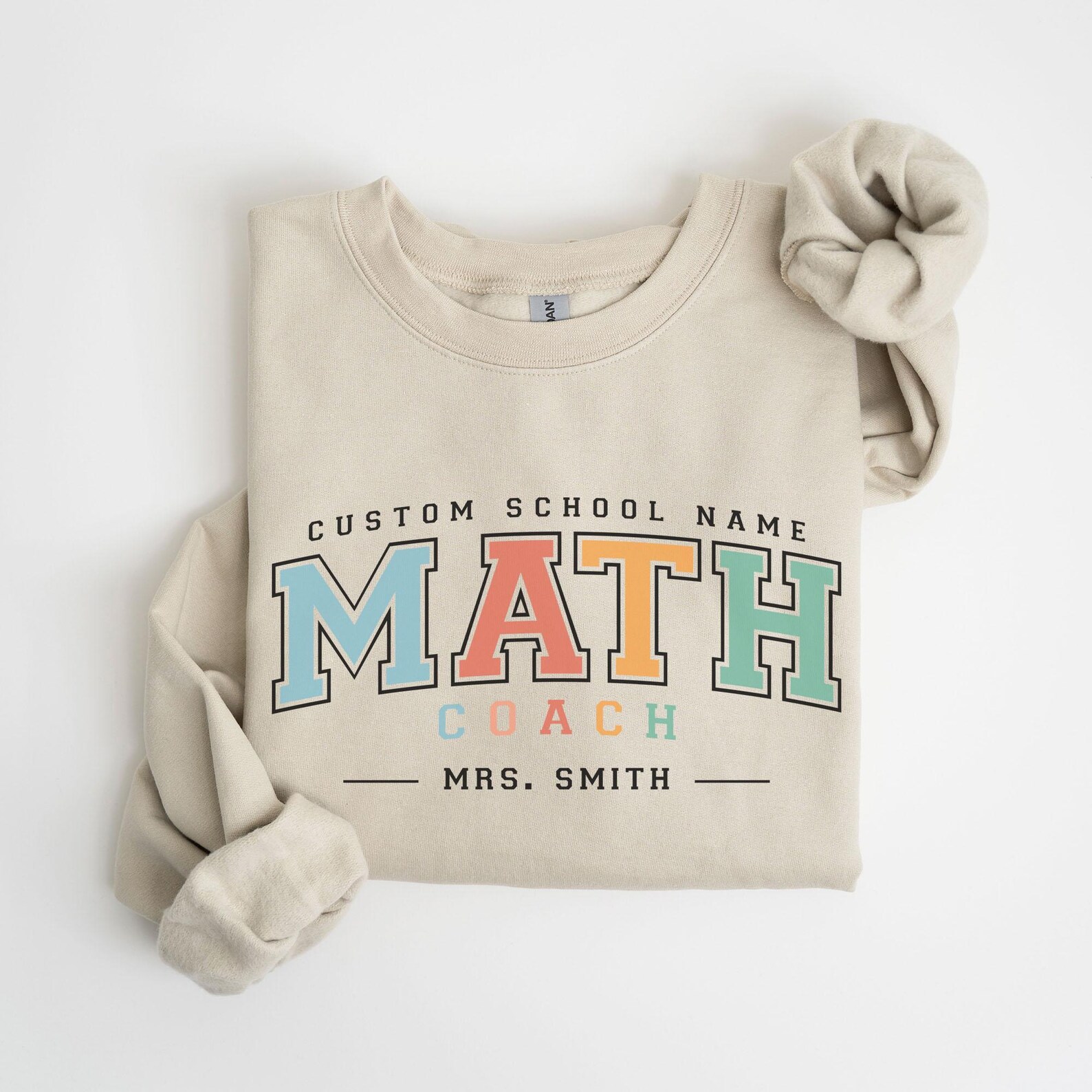 Math Sweaters Custom Math Coach Sweatshirt, Personalized Math Coach Gift ...