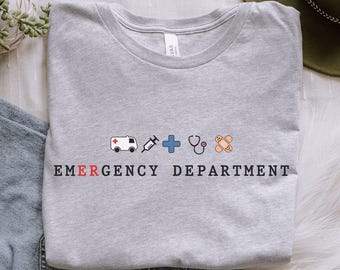 Camiseta de servicio de urgencias, camiseta de enfermera de urgencias, regalo de técnico de urgencias, camiseta de técnico de urgencias, regalo de enfermera de urgencias, medicina de urgencias, enfermero graduado