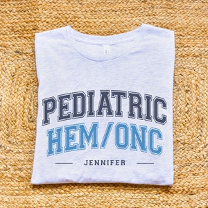 Custom Pediatric Hem Onc Shirt, Personalized Pediatric Oncology ...
