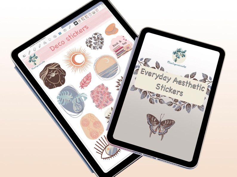 Goodnotes Stickers Aesthetic Stickers Everyday Digital Etsy