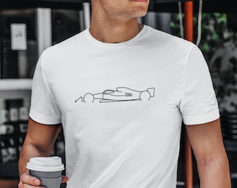 F1 Minimalist Sketch Print Shirt, Formula 1 / F1 Race Car Silhouette T-shirt,  Formula One Art Gifts, Car Guy Christmas Gift, Race Car Tee 