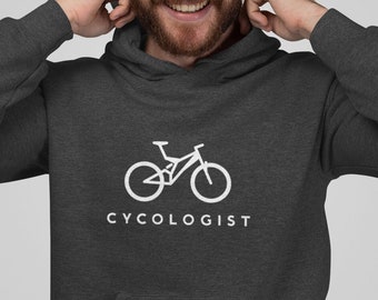 Mountain Bike Cycologist Hoodie, Mountain Bike Hoodie, Unisex Premium Aesthetic Hoodie, Christmas Gift for Mountain Biker, Cyclist Xmas Gift