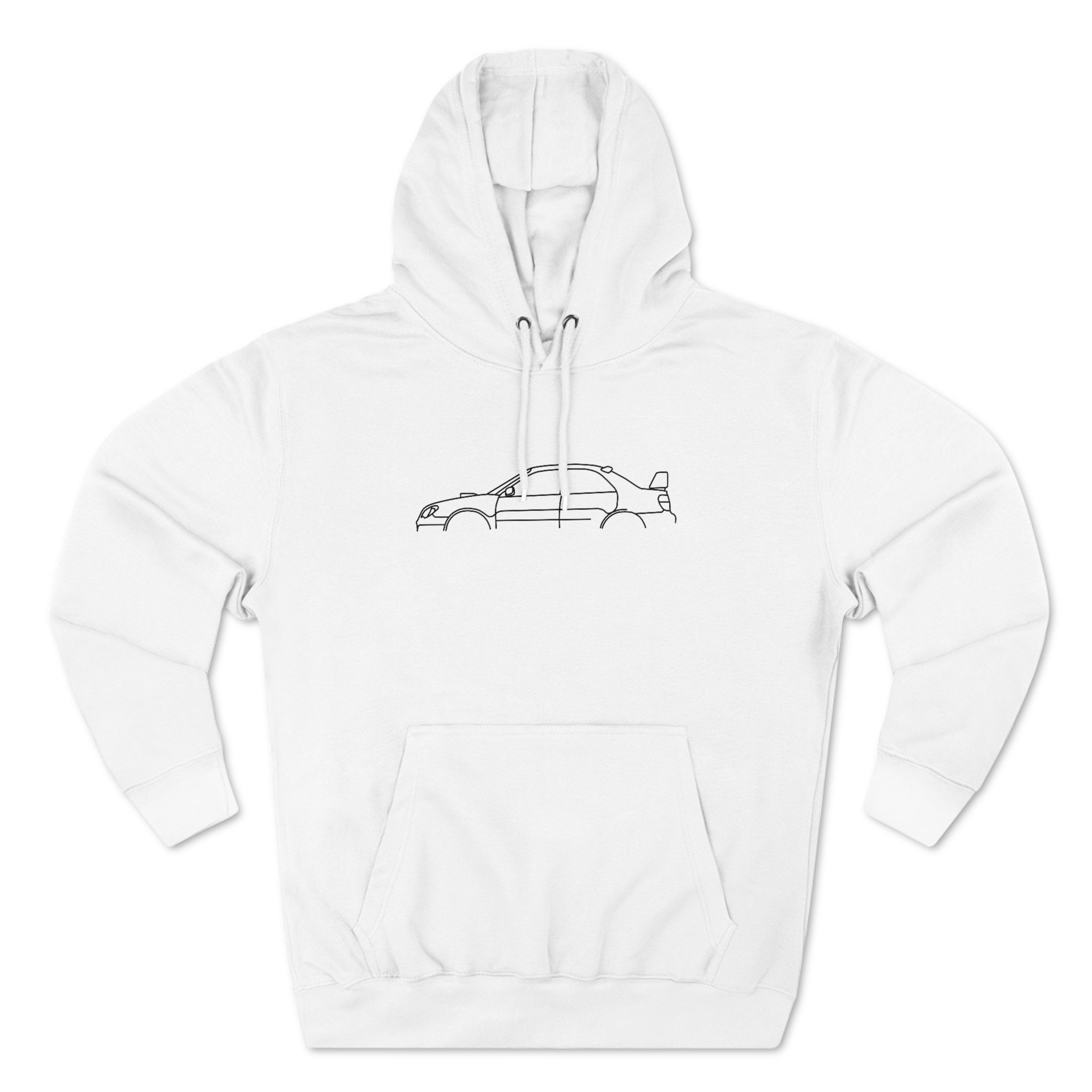 Subaru WRX STI Premium Hoodie, Minimalist Subaru WRX Art, Race Car