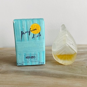 Parfum d'été by Kenzo, 1992, Eau de toilette, mini perfume for women, 5 ml .17 fl oz, Rare Collectible Vintage Perfume Sample