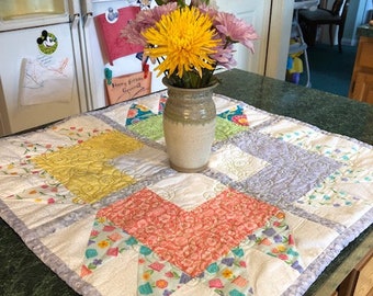 Table Topper Spring Floral Handmade