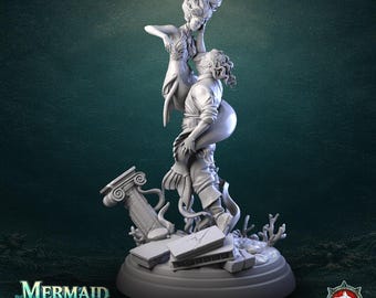 Single Model / Mermaid and the Mariner / Miniature Figurine | White Wolf Tavern