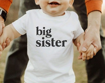 Big Sister T-shirt + Big Sis T-shirt + Custom Onesie + Big Sister Onesie + Pregnancy Reveal + Big Sister Onesies + Big Sister T-shirt