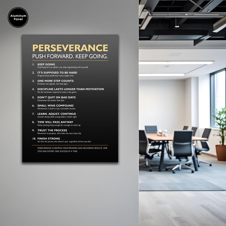 Perseverance Display Lettering Perseverance Motivational Wall Art | Inspirational Poster | Sports ...